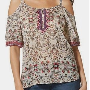 Vintage America Blues cold shoulder top